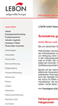 Mobile Screenshot of lebon-solar-pellets.de